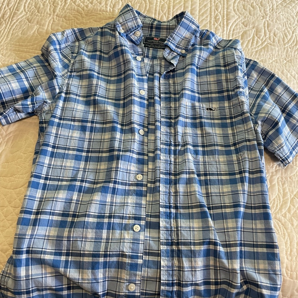 Vineyard Vines Mens XS Chambray Button Down Shirt